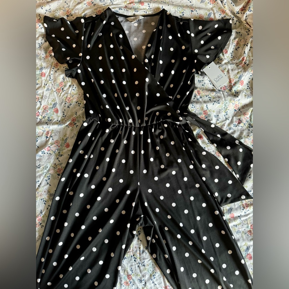 Croft & Barrow polka dot jumpsuit